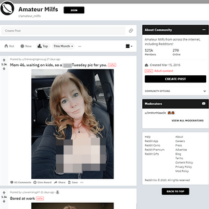 Amateur Milfs, Reddit NSFW List