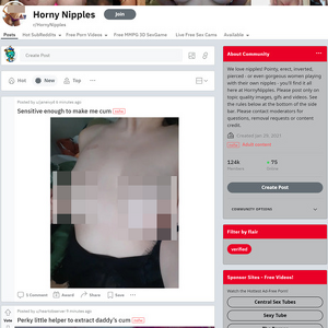 Horny Nipples & 663+ Reddit NSFW List Like R/HornyNipples