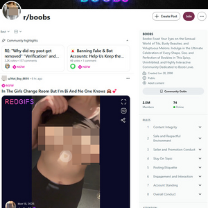 Reddit Boobs, Reddit NSFW List