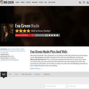 Eva Green, Nude Celebrities List