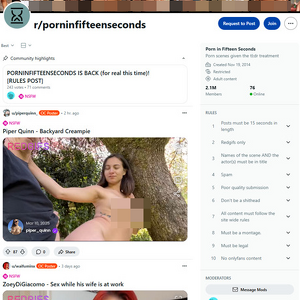 Reddit Porn In Fifteen Seconds, Sex GIF Seiten