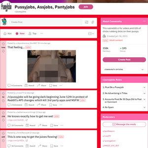 Pussy Jobs, Reddit NSFW List