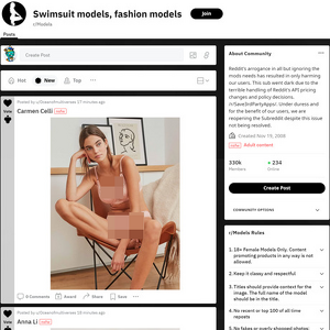 Models, Reddit NSFW List