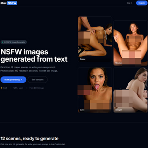MaxNSFW, AI-pornogeneratorer