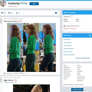 Celebrity Butts, Reddit NSFW List