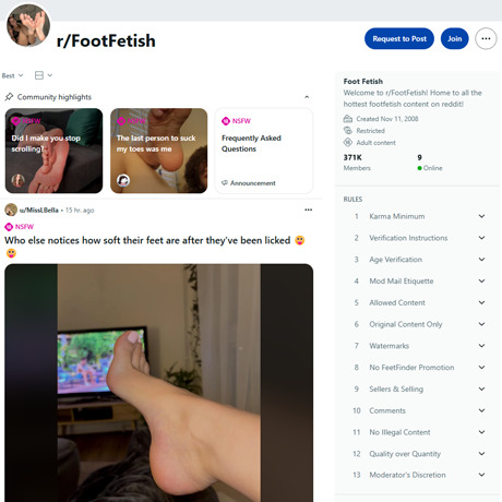 Reddit Foot Fetish