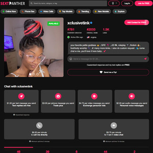 XclusiveTink, Best SextPanther Models List