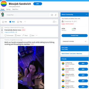 Blowjob Sandwich, Reddit NSFW List