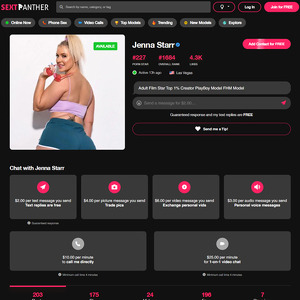 Jenna Starr, Best SextPanther Models List