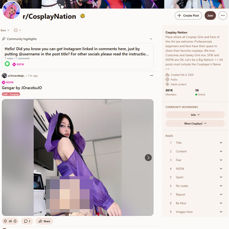 Reddit CosplayNation