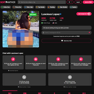 Luscious Lopez, Best SextPanther Models List