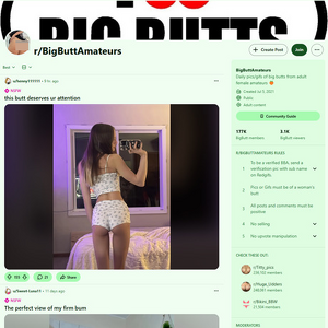 Reddit BigButtAmateurs, Big Ass Porn Sites