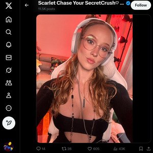 Scarlet Chase X/Twitter & 1054+ Twitter Porn Accounts Like X.com