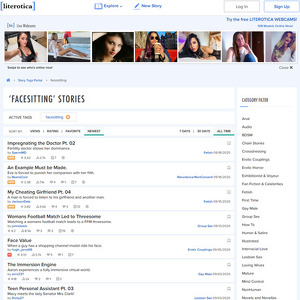 Literotica Facesitting, Facesitting Porn Sites