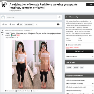 Leggings Gone Wild, Reddit NSFW List