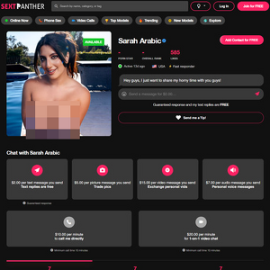 Sarah Arabic, Best SextPanther Models List