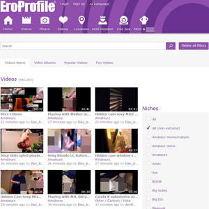 EroProfile, Amateur Porn Sites