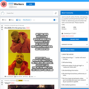 SexWorkers, Reddit NSFW List