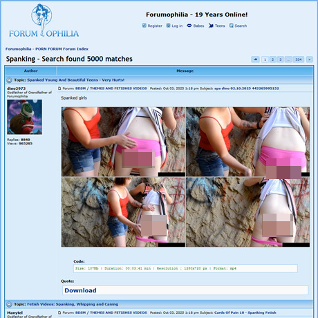 Forumophilia Spanking
