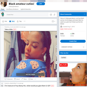 Ebony Amateurs, Reddit NSFW List
