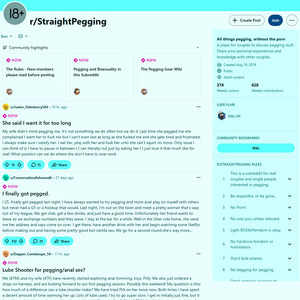 Reddit StraightPegging, Pegging Porn Sites