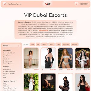 VIP Dubai Agency, مواقع مرافقة