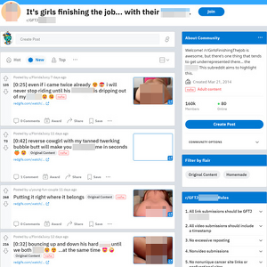 GFTJCreampie, Reddit NSFW List
