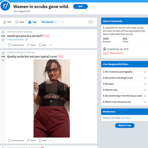 ScrubsGoneWild, Reddit NSFW List