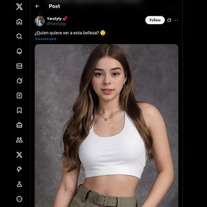 Yarelylyy, Cuentas porno de Twitter