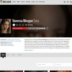 Vanessa Morgan, Nude Celebrities List