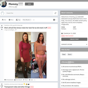 Mommy Tits, Reddit NSFW List