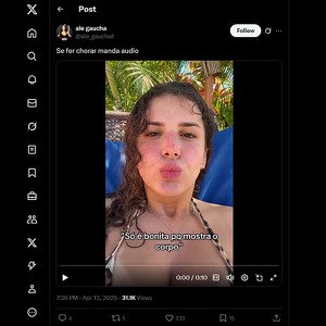 Ale Gaucha, Contas Porno do Twitter
