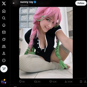 SunnyRayXO, Twitter Porn Accounts