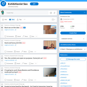 Exhibitionist Sex, NSFW Redditu