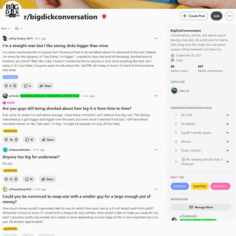 Reddit BigDickConversation