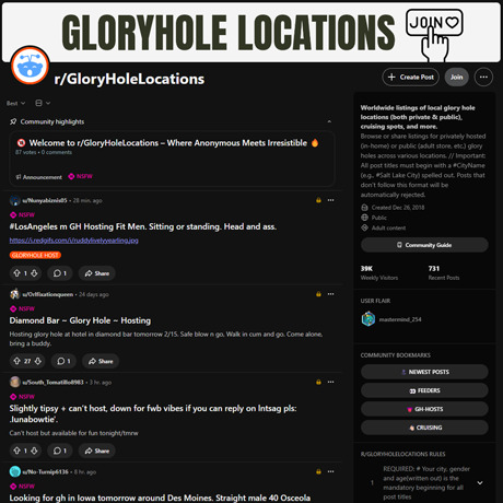Reddit GloryHoleLocations