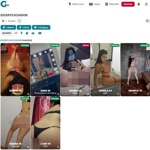 Gemidos.tv, Sitios de Escorts