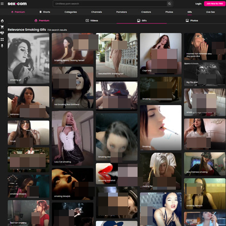 Sex.com Smoking