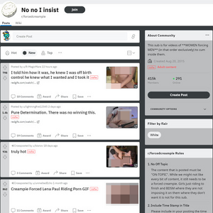 Forced Creampie, Reddit NSFW List