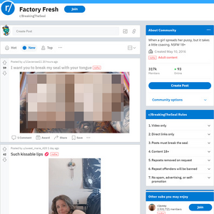 Breaking The Seal, Reddit NSFW List