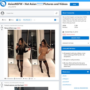 AsianNSFW, Reddit NSFW List