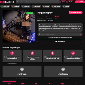 Raquel Roper, Best SextPanther Models List