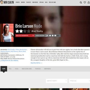Brie Larson, Nude Celebrities List