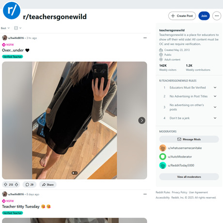 Reddit TeachersGoneWild