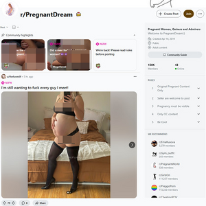 Reddit PregnantDream, Pregnant Porn Sites