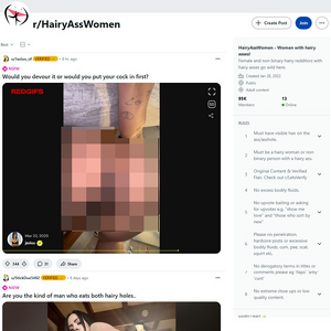 Reddit HairyAssWomen, Hairy Pussy Porn Sites