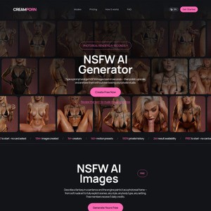 CreamPorn, AI Generatorji Porno