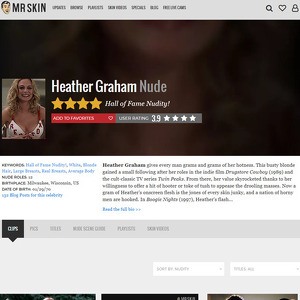 Heather Graham, Nude Celebrities List