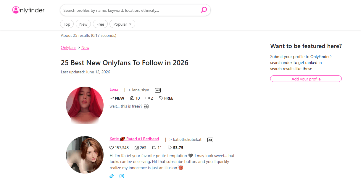 TPDBlog PornStars OnlyFinder