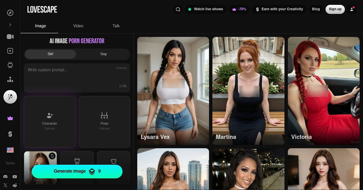 Lovescape Review: The AI Porn Generator That Lets You Try Before You Sign Up 6 lovescape image generator desktop 002